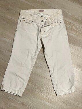 Abercrombie & Fitch Women's 100% cotton white capris size 4